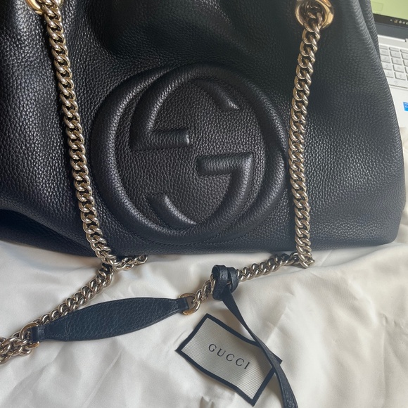 Gucci Soho Black leather bag - Picture 1 of 13